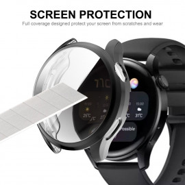 Силиконов протектор Ka Digital 360 за Huawei Watch 3, 46 mm, Черен