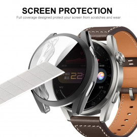 Силиконов протектор Ka Digital 360 за Huawei Watch 3 Pro, 48 mm, Черен