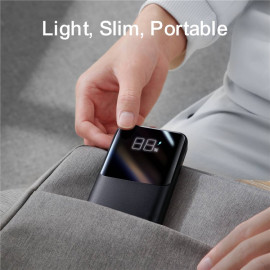 Външна батерия JOYROOM, 10000 mAh, 22,5W, Power Delivery, Quick Charge, 2хUSB/USB-C, LED дисплей, JR-QP191, Черна