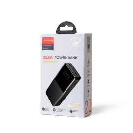 Външна батерия JOYROOM, 20000 mAh, 22,5W, Power Delivery, Quick Charge, 2хUSB/USB-C, LED дисплей, JR-QP192, Черна