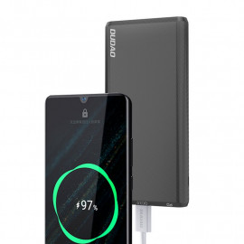 Външна батерия Dudao, 10000 mAh, 20W, Power Delivery, Quick Charge, Qi бързо зареждане, 2хUSB/USB-C, K12PQ_B, Черна