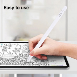 Писалка стилус KaDigital Premium Active Stylus Pen за таблет и телефон, Бяла
