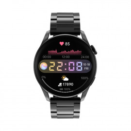 Смарт Часовник KA Digital DT3, BT разговори, EKG, Пулс, Допълнителна каишка, Черен