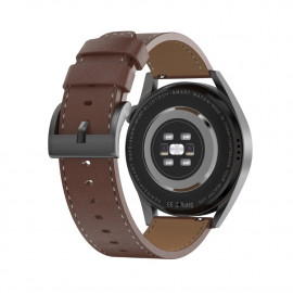 Смарт Часовник KA Digital DT3 Plus, BT разговори, EKG, Пулс, Кожена верижка, Допълнителна каишка, Черен