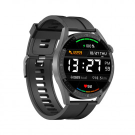 Смарт Часовник KA Digital DT3 Plus, BT разговори, EKG, Пулс,Метална верижка, Допълнителна каишка, Черен