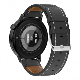 Смарт Часовник KA Digital GT3 mini, NFC, BT разговори, EKG, Пулс, Кожена верижка, Допълнителна каишка, Черен