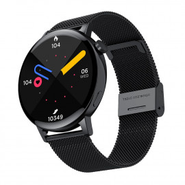 Смарт Часовник KA Digital GT3 mini, NFC, BT разговори, EKG, Пулс, Метална верижка, Допълнителна каишка, Черен