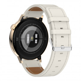 Смарт Часовник KA Digital GT3 mini, NFC, BT разговори, EKG, Пулс, Кожена каишка, Допълнителна каишка, Златист