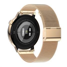 Смарт Часовник KA Digital GT3 mini, NFC, BT разговори, EKG, Пулс, Метална верижка, Допълнителна каишка, Златист