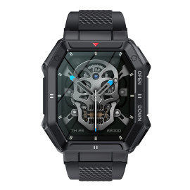 Военен часовник KA DIGITAL K55, 1.85” UltraVision, Bluetooth обаждане, AI гласов асистент, Анти-Шок, Мулти спортове, Мониторинг на здравето, Известия, Mетеорологично време, Black