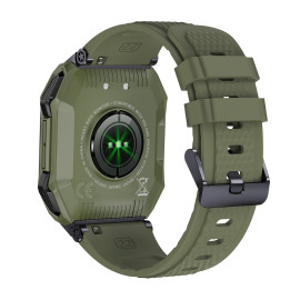 Военен часовник KA DIGITAL K55, 1.85” UltraVision, Bluetooth обаждане, AI гласов асистент, Анти-Шок, Мулти спортове, Мониторинг на здравето, Известия, Mетеорологично време, Army Green