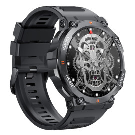 Военен часовник KA DIGITAL K56 Pro ,Bluetooth обаждане, 1.39” Ultra Smooth Touch HD LCD, AI гласов асистент, 100+ спортни режима, Здравен монитор, Висока автономия, Black