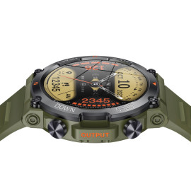 Военен часовник KA DIGITAL K56 Pro ,Bluetooth обаждане, 1.39” Ultra Smooth Touch HD LCD, AI гласов асистент, 100+ спортни режима, Здравен монитор, Висока автономия, Army Green