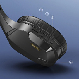 Безжични Bluetooth слушалки за игри Remax за геймъри, синьо (RB-750HB)