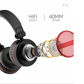 Dudao Безжични Слушалки, X22XS, Bluetooth 5.0, Червен