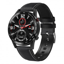 Спортен Смарт Часовник KA Digital DT95 Pro, BT Call, ECG, Пулс, Kрачки, Разстояние, Кожена верижка, Черен