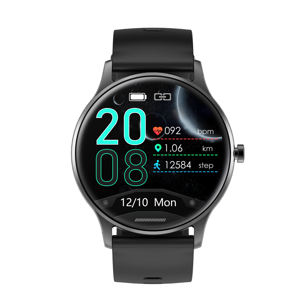 Смарт Часовник KA Digital S33, Пулс, Кръвно налягане, Кислород, Черен