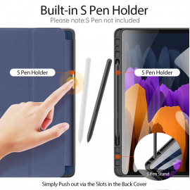Калъф за таблет Dux Ducis Domo за Samsung Galaxy Tab S7 Plus 2020, 12,4 инча, T970 / T975 / T976, Тъмно син