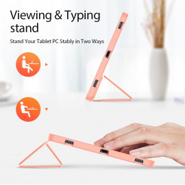 Калъф за таблет Dux Ducis Domo за Samsung Galaxy Tab S7 Plus 2020, 12,4 инча, T970 / T975 / T976, Розов