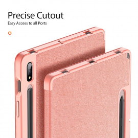 Калъф за таблет Dux Ducis Domo за Samsung Galaxy Tab S7 Plus 2020, 12,4 инча, T970 / T975 / T976, Розов