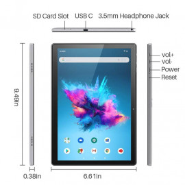 Таблет KA Digital MatrixPad S30 8-ядрен процесор SC9863A, 3GB , 64GB 4G LTE 10,1, IPS, GPS, Wi-Fi, Bluetooth, Android 10, Сив