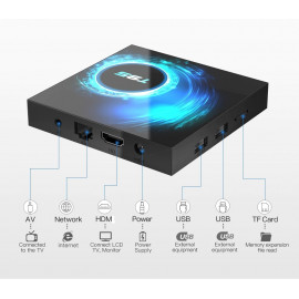 Мултимедиен плеър KADigital® T95 Allwinner H616 quad core Smart TV Box Android 10 6K 4GB Ram, 32GB памет 2.4G WIFI