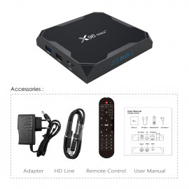 Мултимедиен плеър KADigital® X96 MAX Plus Amlogic 905X3 Smart TV Box Android 9 8K 4GB Ram, 32GB памет 2.4G/5G WIFI USB 3.0